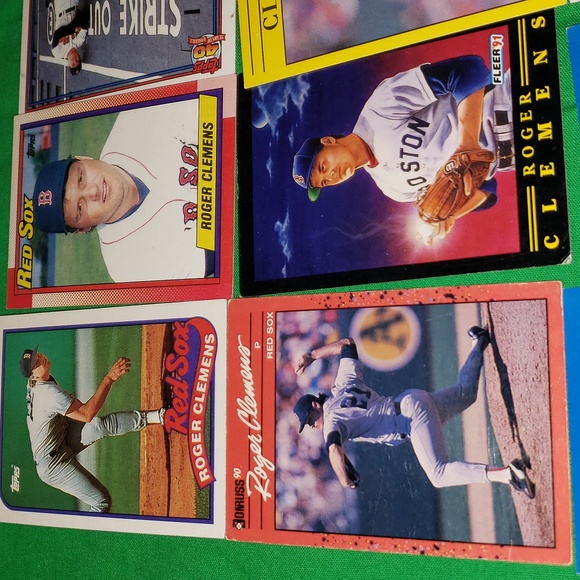 Roger Clemens 25 Baseball Trading Cards MLB Boston Red Sox - Picture 2 of 10